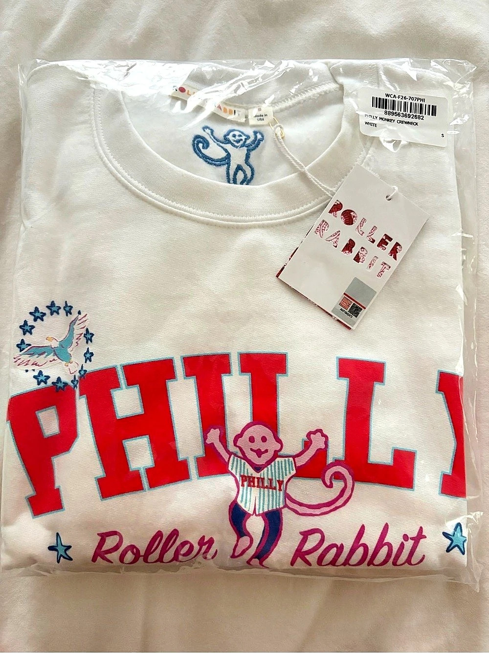 Roller Rabbit Philly Monkey Crewneck Sweatshirt